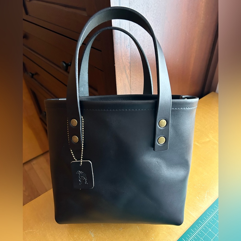 The Modern Inkwell Vegetable Tanned Leather Tote - Picture 2 of 9